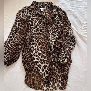 Cheeta Print Blouse
